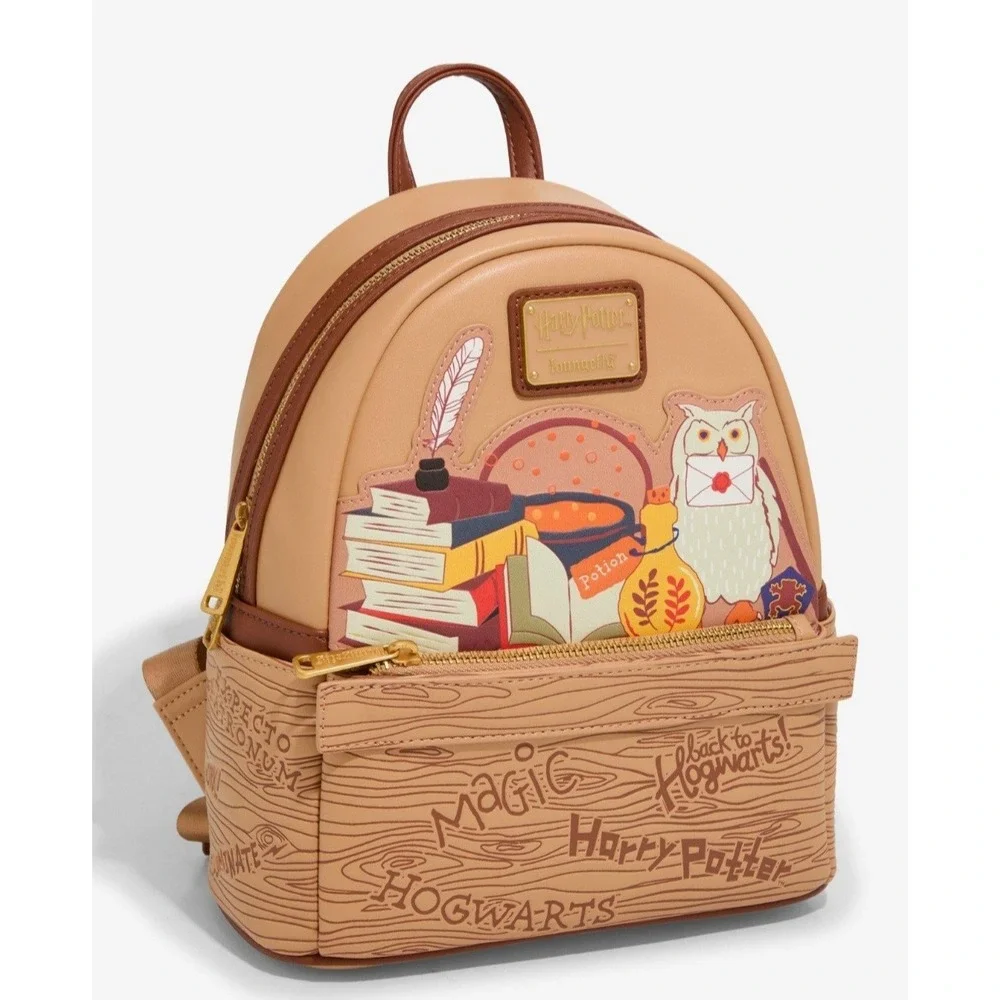 NEW Loungefly Harry Potter Back To School Backpack‎ With Wallet SET + 5 PINS